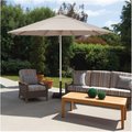 Simply Shade SimplyShade SSUWA811SS-A5422 Ibiza 11 ft. Sunbrella Wood & Aluminum Umbrella  Antique Beige SSUWA811SS-A5422